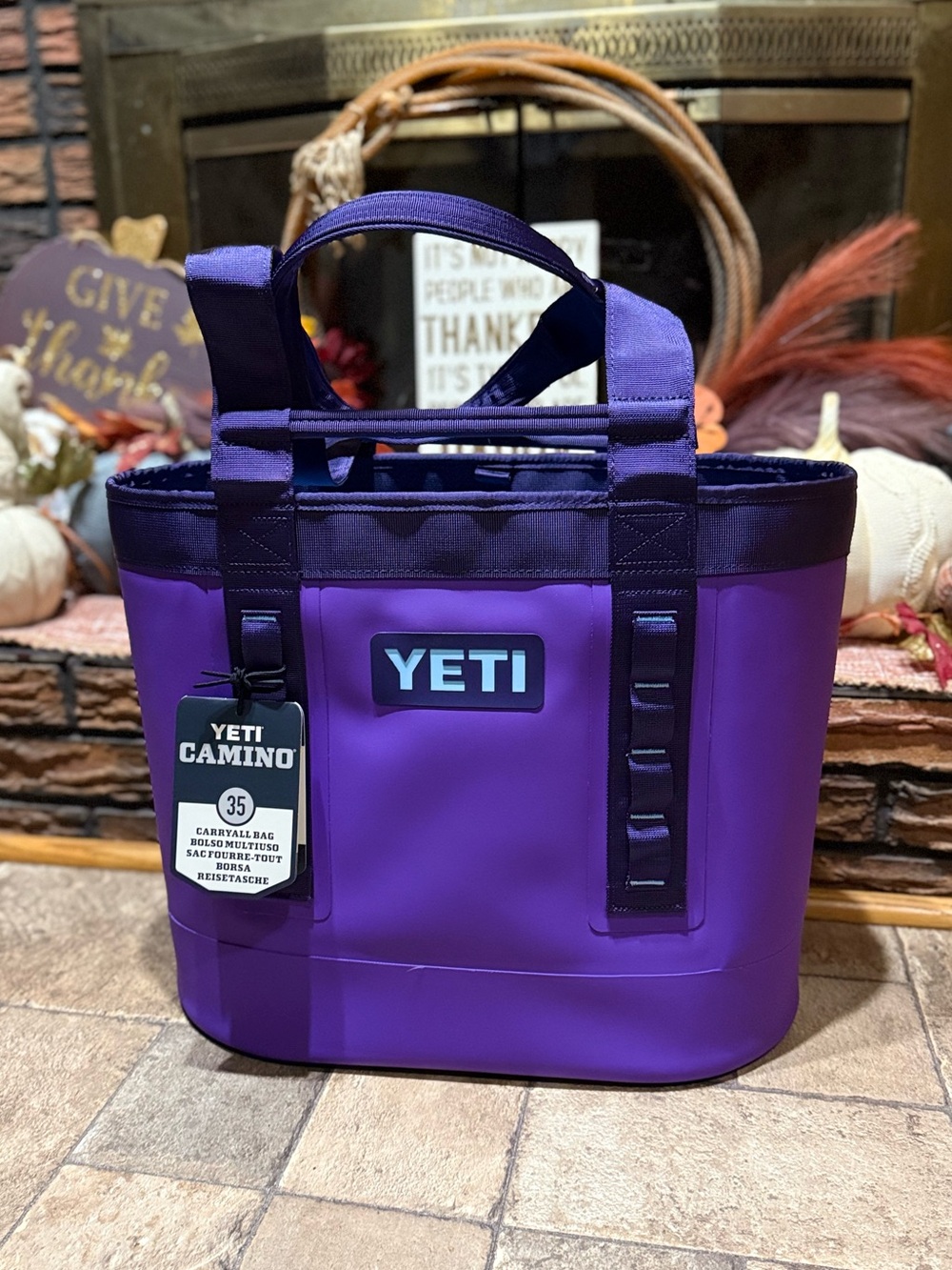 Yeti Camino 35 Carryall Tote in the color “Pace Purple” New with tags